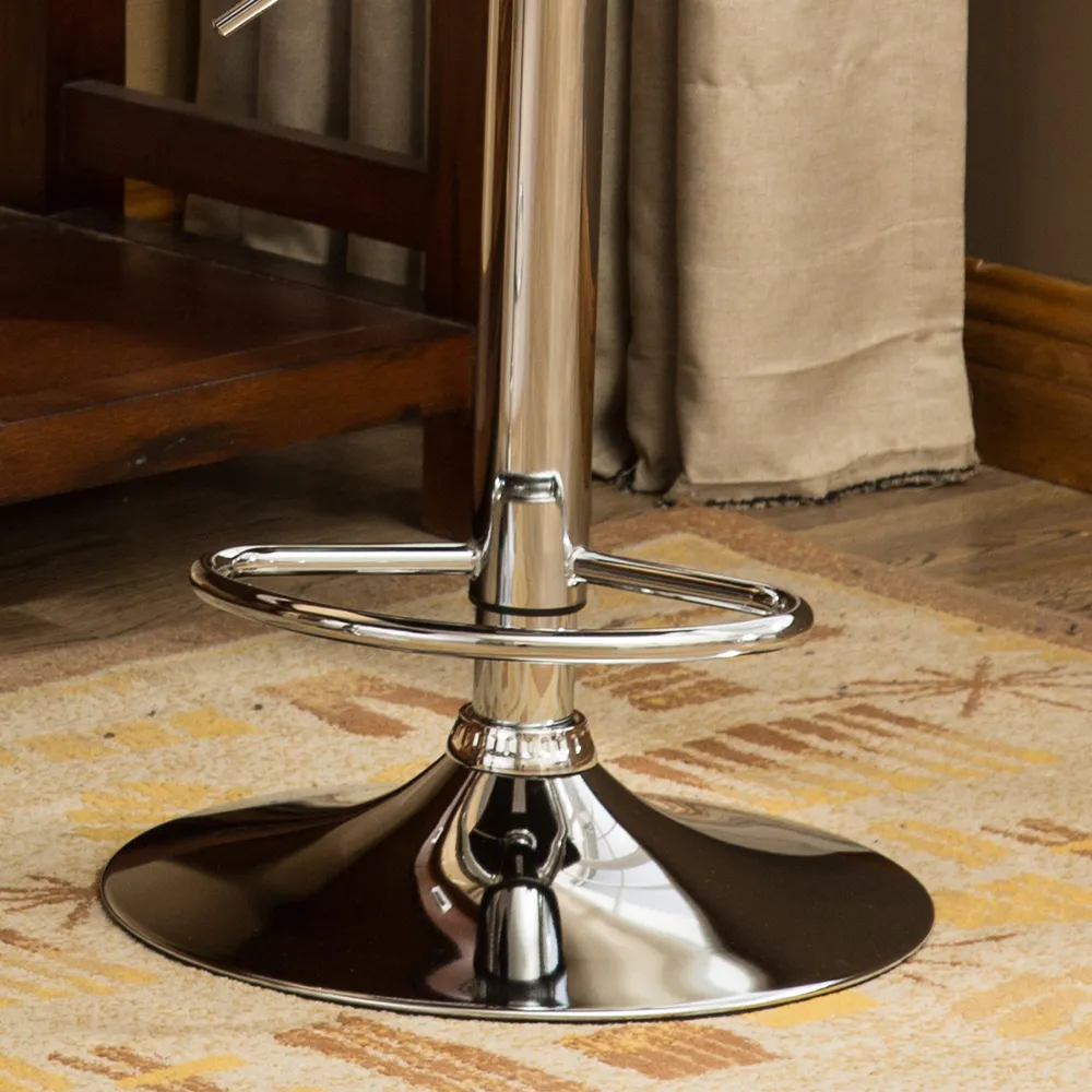 Modern Luxury Adjustable Height Faux Leather Bar Stools Modern Luxury Adjustable Height Faux Leather Bar Stools