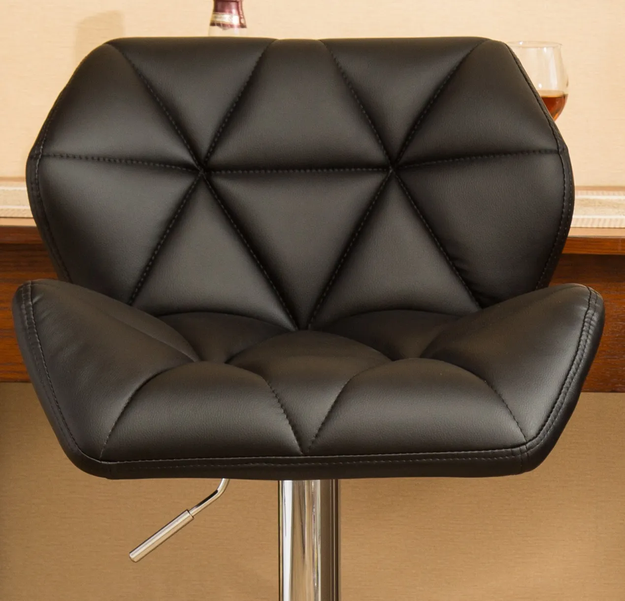 Modern Luxury Adjustable Height Faux Leather Bar Stools Modern Luxury Adjustable Height Faux Leather Bar Stools