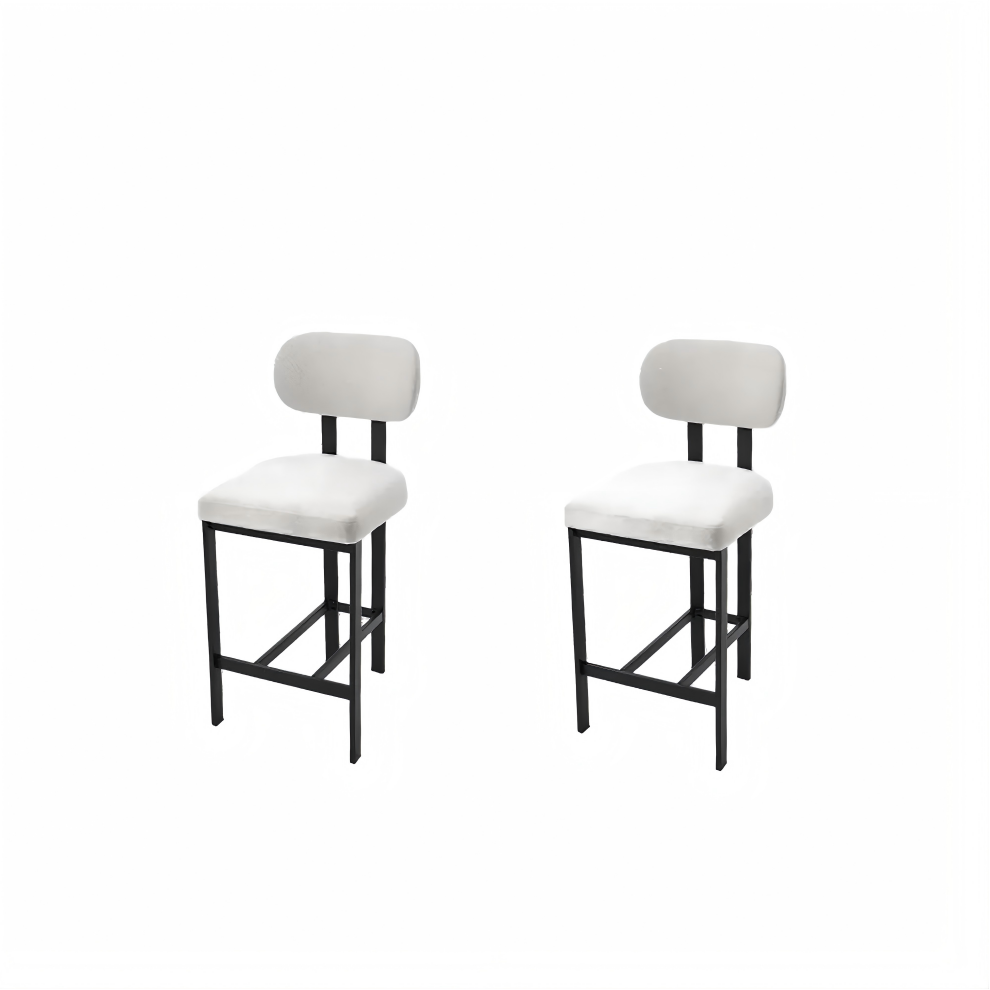 Modern Upholstered Fabric Counter Stools