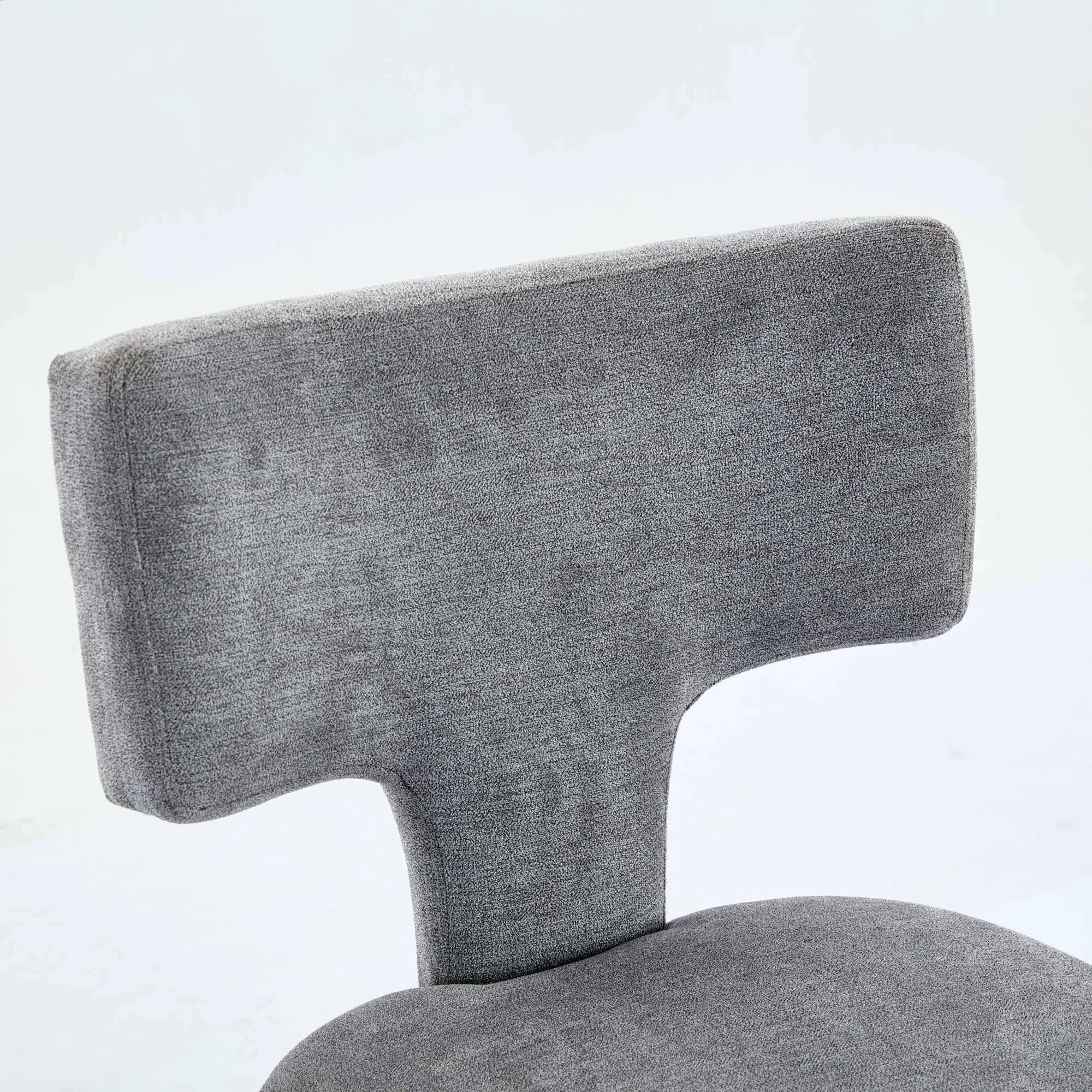 Mid-Century Modern Upholstered Solid Wood Counter Stools