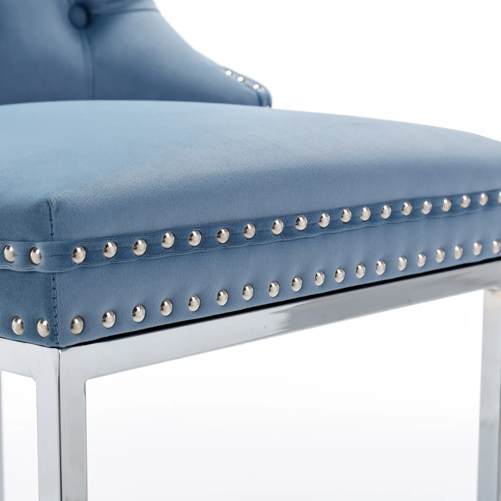 Modern Upholstered Velvet Counter Stools Modern Upholstered Velvet Counter Stools