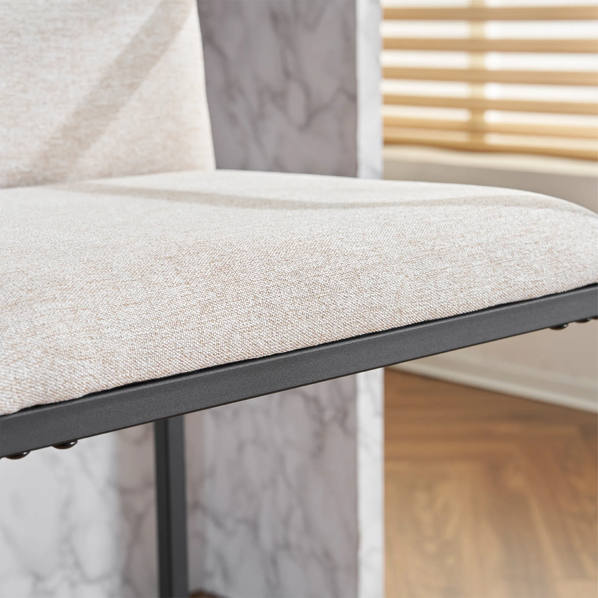 Modern Counter Height Upholstered Bar Stools