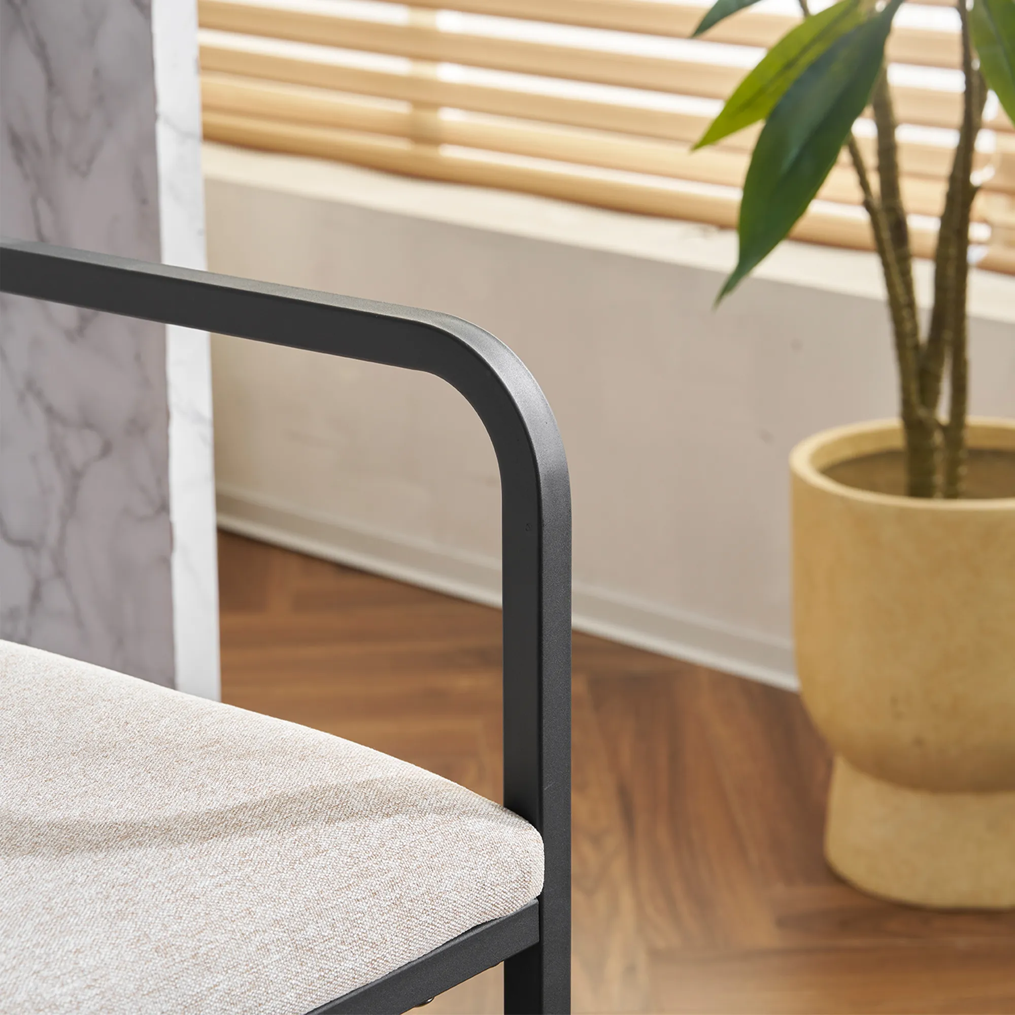 Modern Counter Height Upholstered Bar Stools