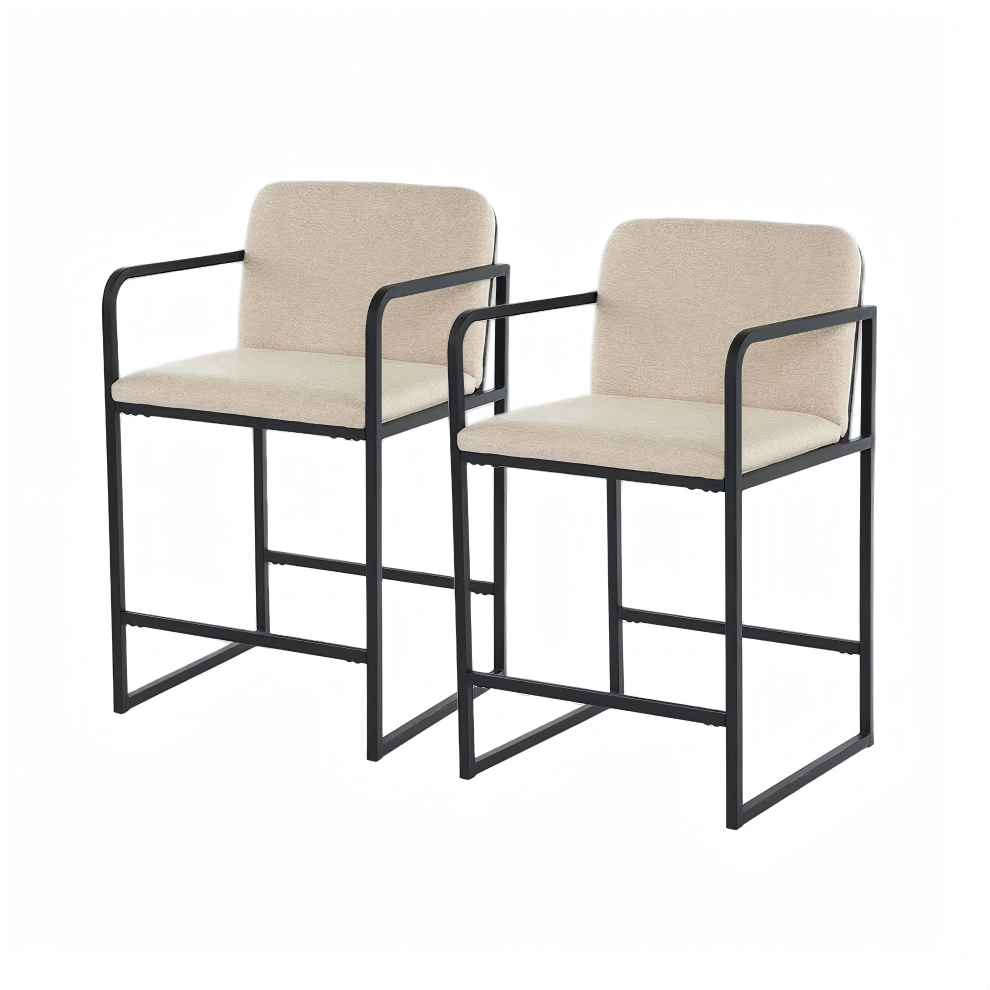 Modern Counter Height Upholstered Bar Stools