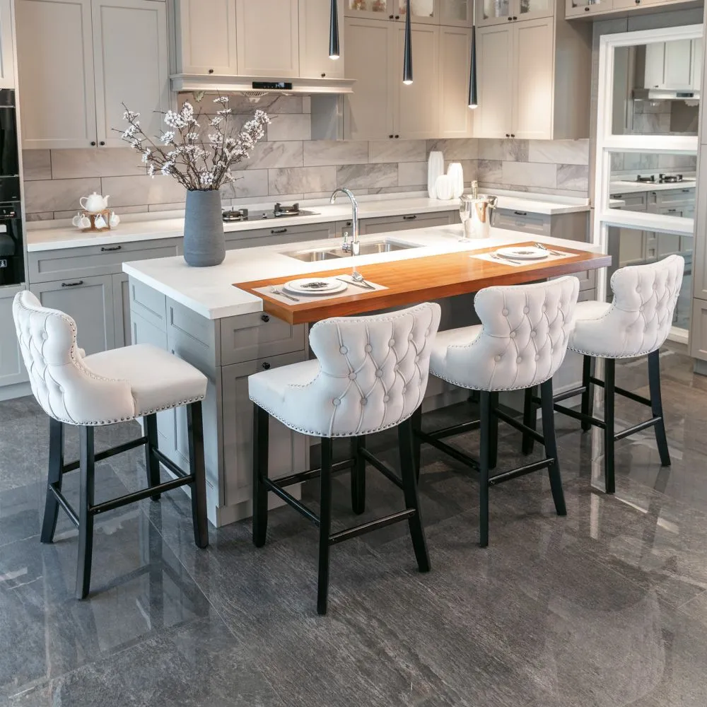 Modern Luxury Counter Height Upholstered Bar Stools Modern Luxury Counter Height Upholstered Bar Stools