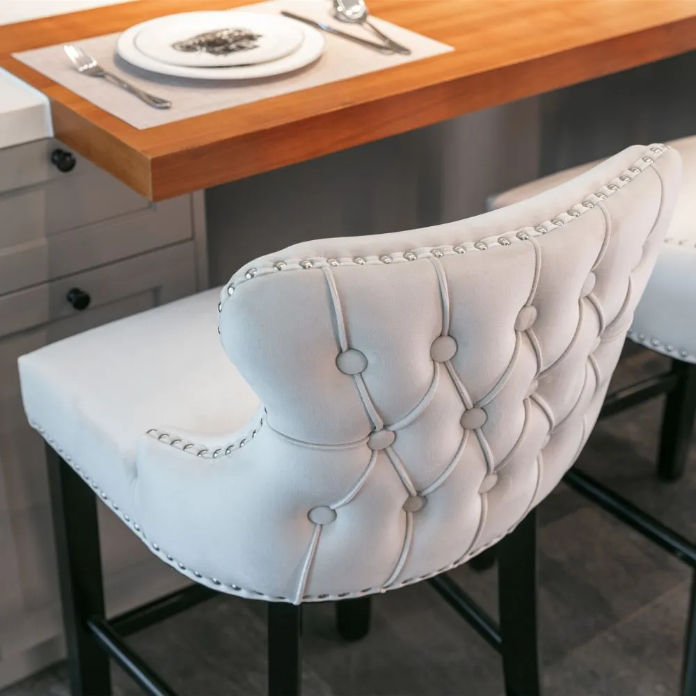 Modern Luxury Counter Height Upholstered Bar Stools Modern Luxury Counter Height Upholstered Bar Stools