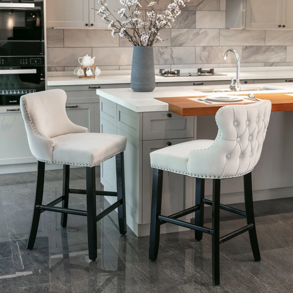 Modern Luxury Counter Height Upholstered Bar Stools Modern Luxury Counter Height Upholstered Bar Stools