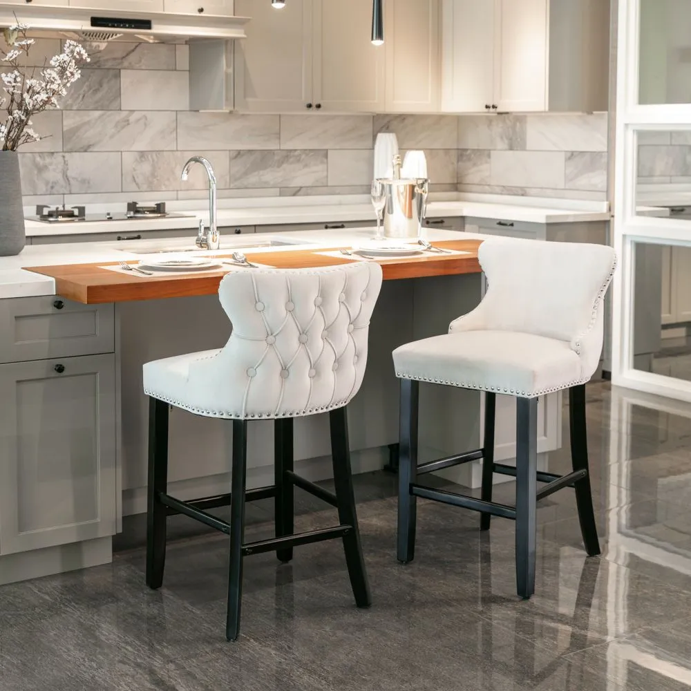 Modern Luxury Counter Height Upholstered Bar Stools Modern Luxury Counter Height Upholstered Bar Stools