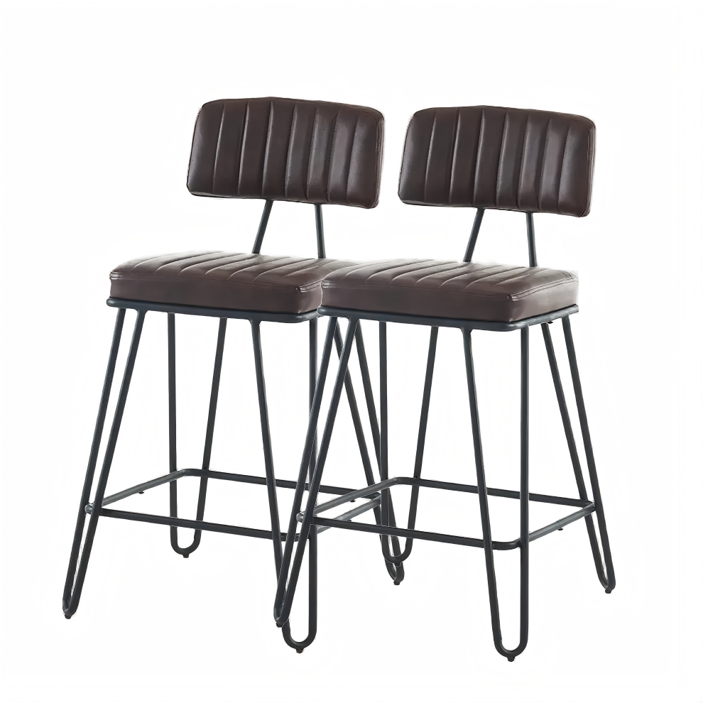 PU Leather Counter Height Bar Stools