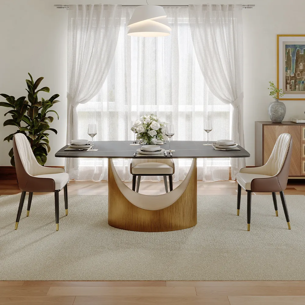 Rectangular Sintered Stone Dining Table Rectangular Sintered Stone Dining Table