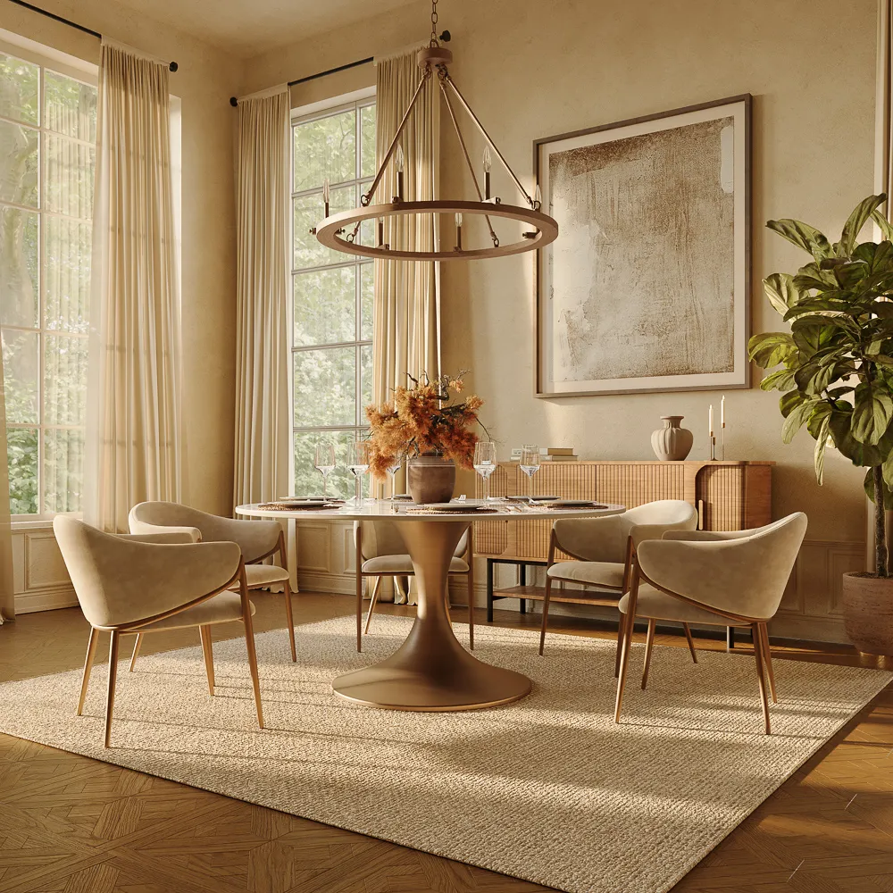 Glossy Sintered Stone Dining Table Glossy Sintered Stone Dining Table