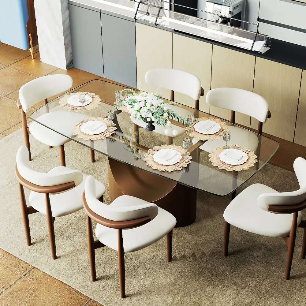 Round Glossy Sintered Stone Dining Table Round Glossy Sintered Stone Dining Table