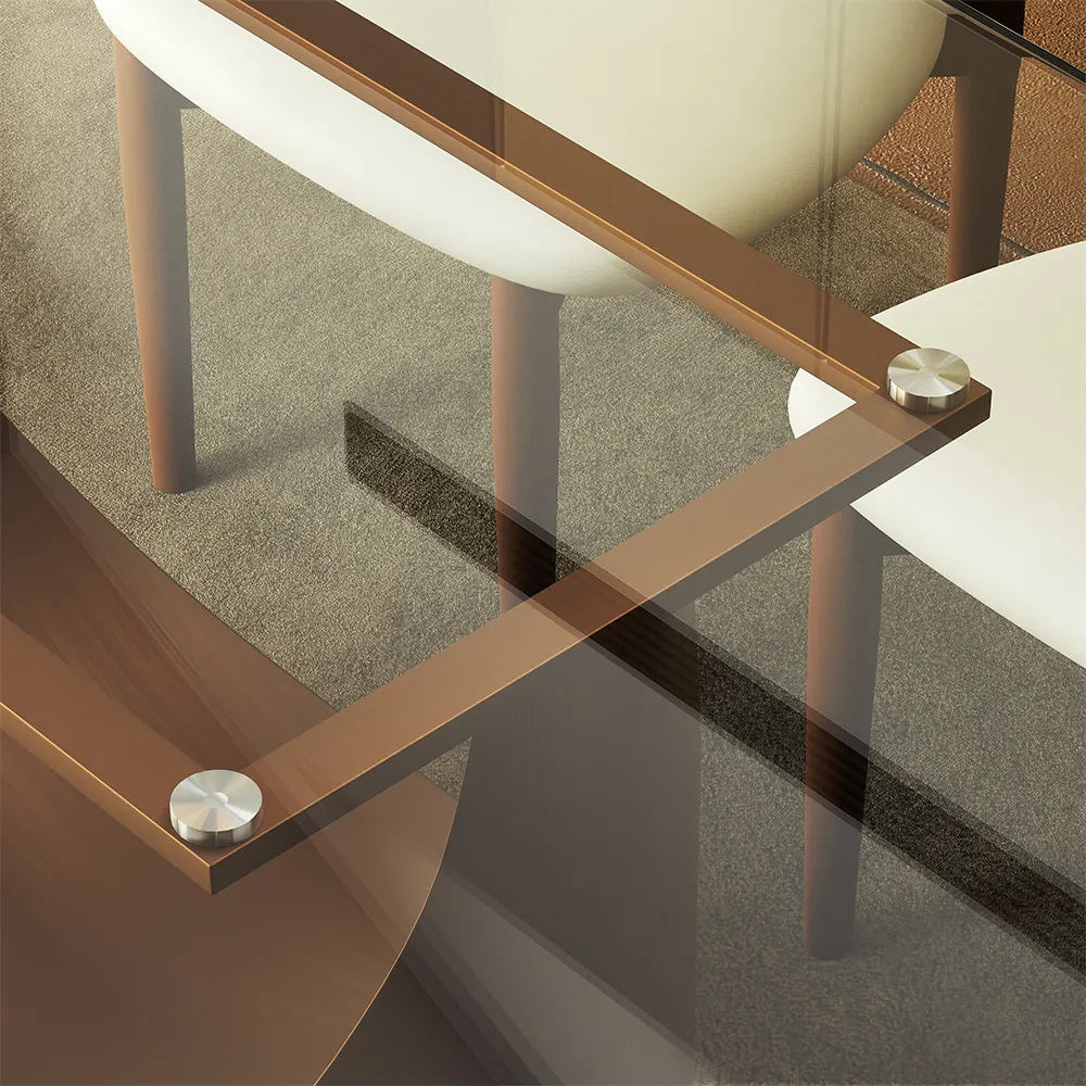 Round Glossy Sintered Stone Dining Table Round Glossy Sintered Stone Dining Table