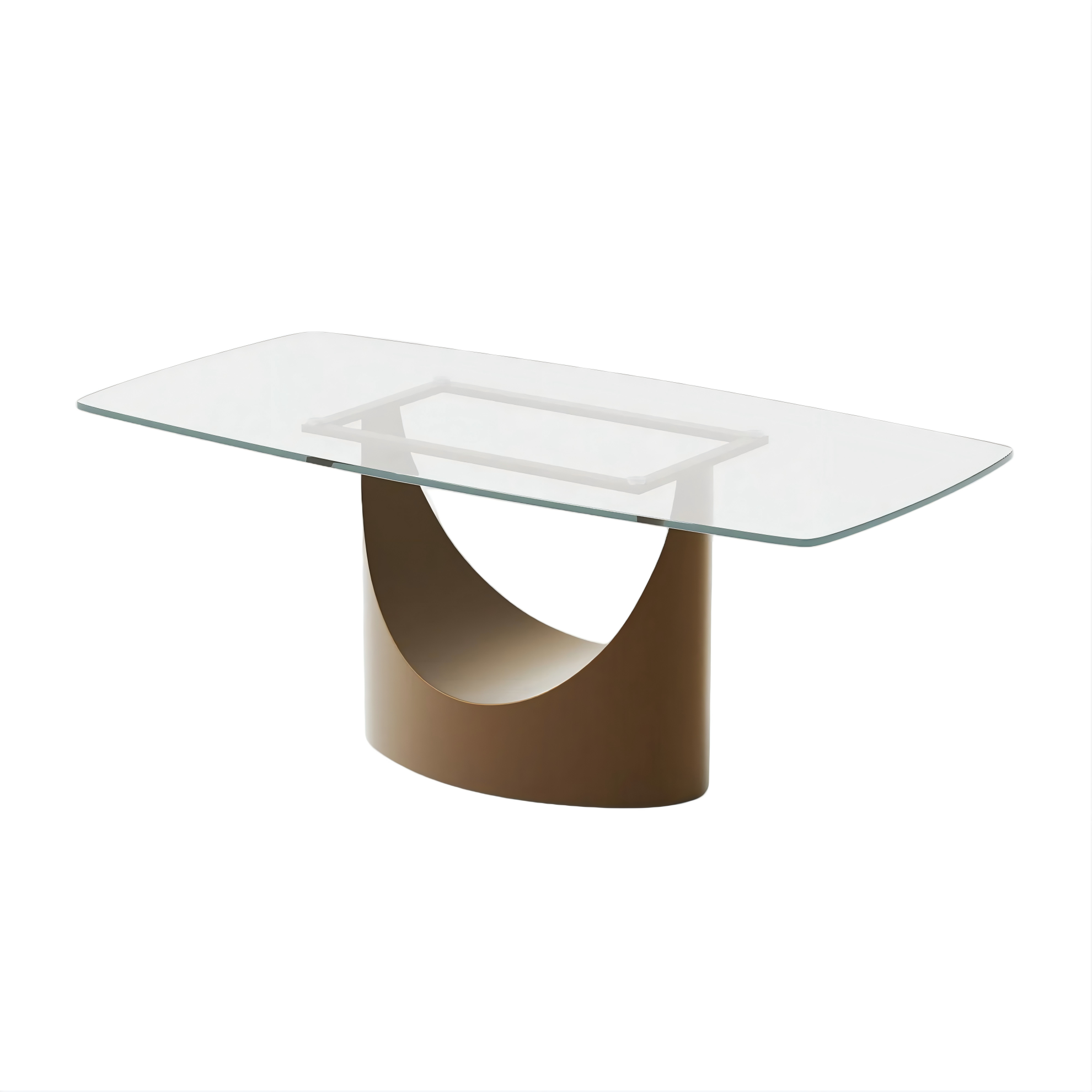 Round Glossy Sintered Stone Dining Table