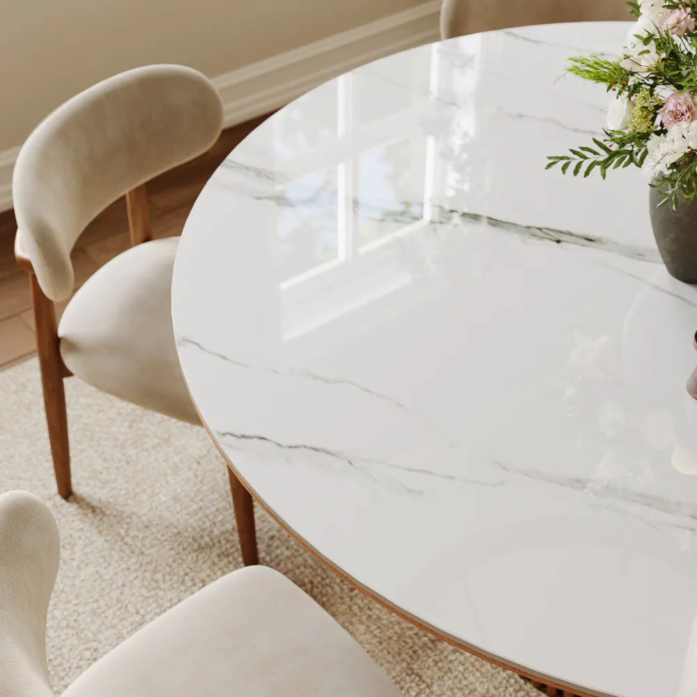 Round Sintered Stone Dining Table Round Sintered Stone Dining Table