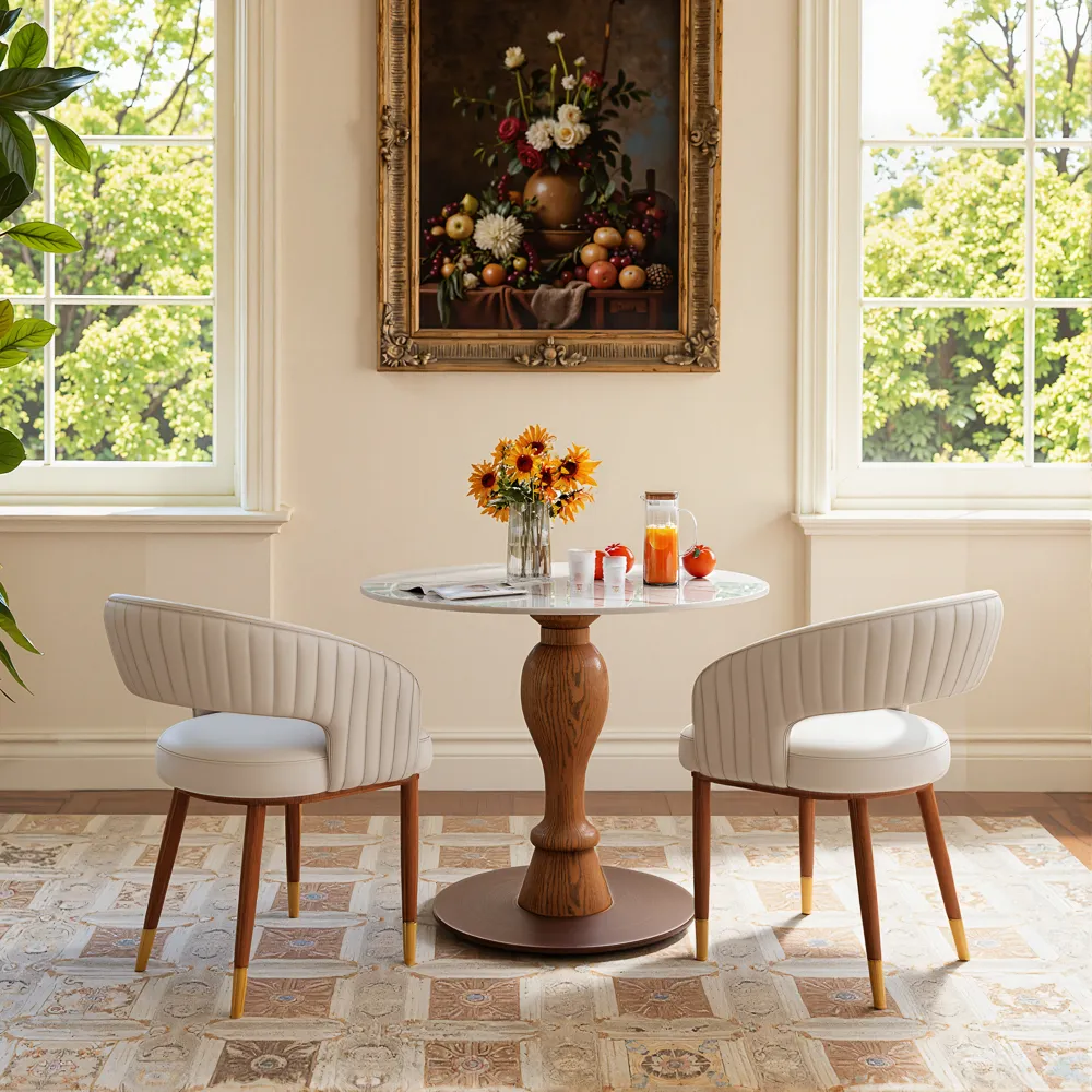 Mid-Century Vintage Round Bistro Table