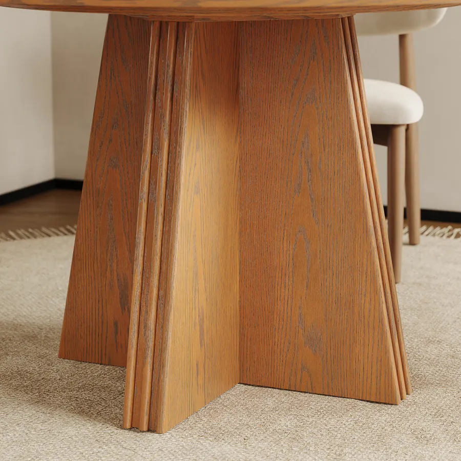 Classic Round Wooden Dining Table