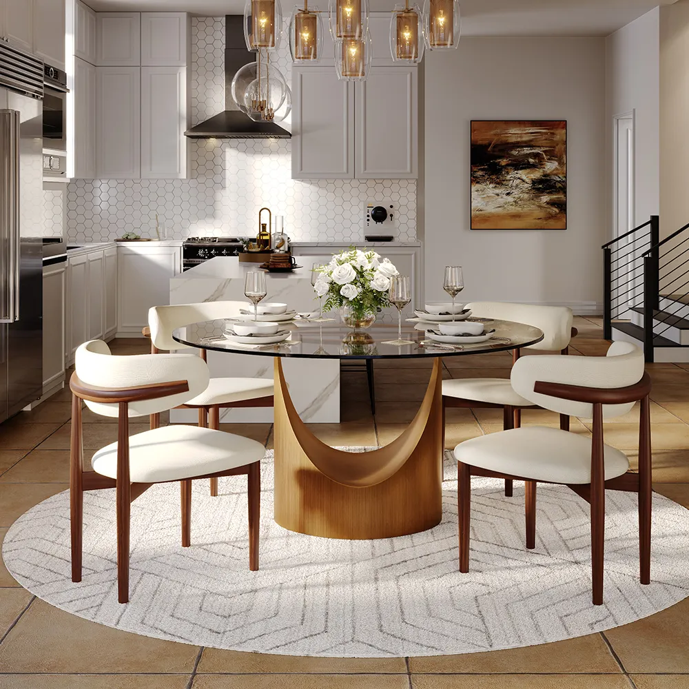 Round Tempered Glass Dining Table Round Tempered Glass Dining Table