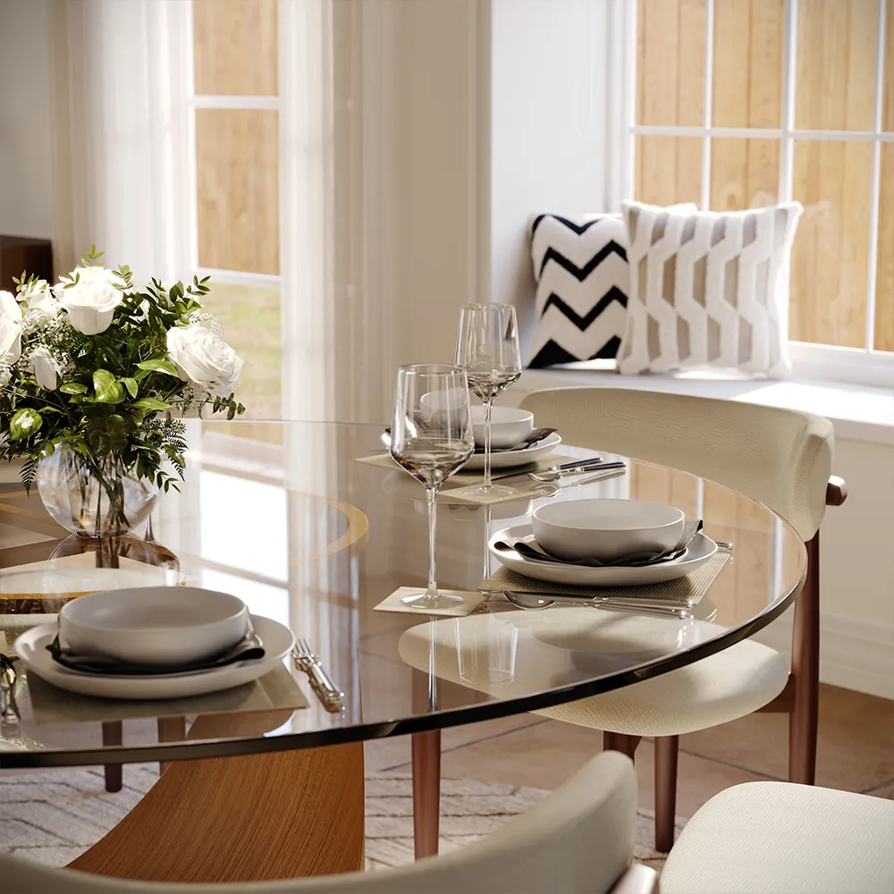 Round Tempered Glass Dining Table Round Tempered Glass Dining Table