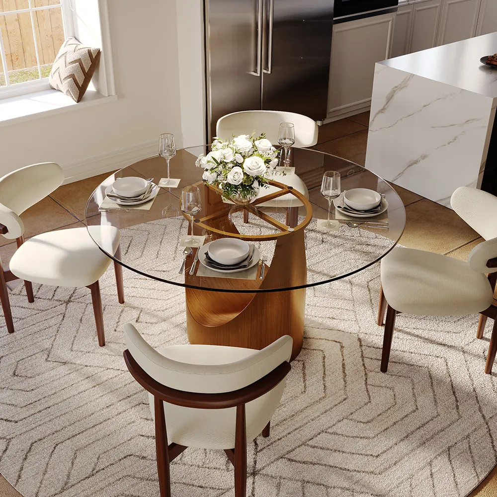Round Tempered Glass Dining Table Round Tempered Glass Dining Table
