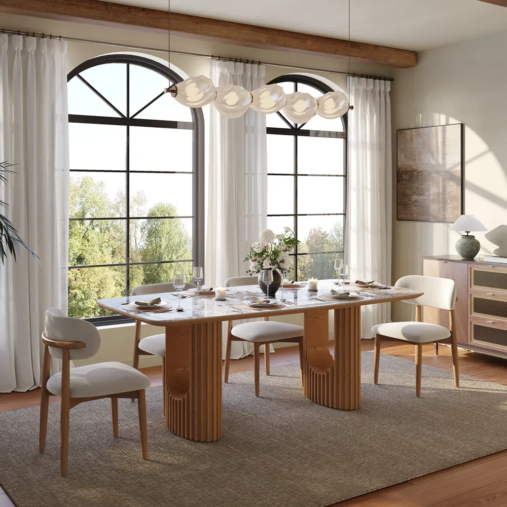 Glossy Sintered Stone Dining Table
