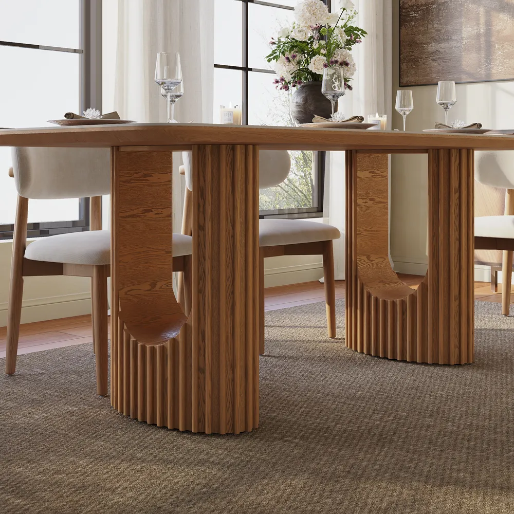 Glossy Sintered Stone Dining Table Glossy Sintered Stone Dining Table