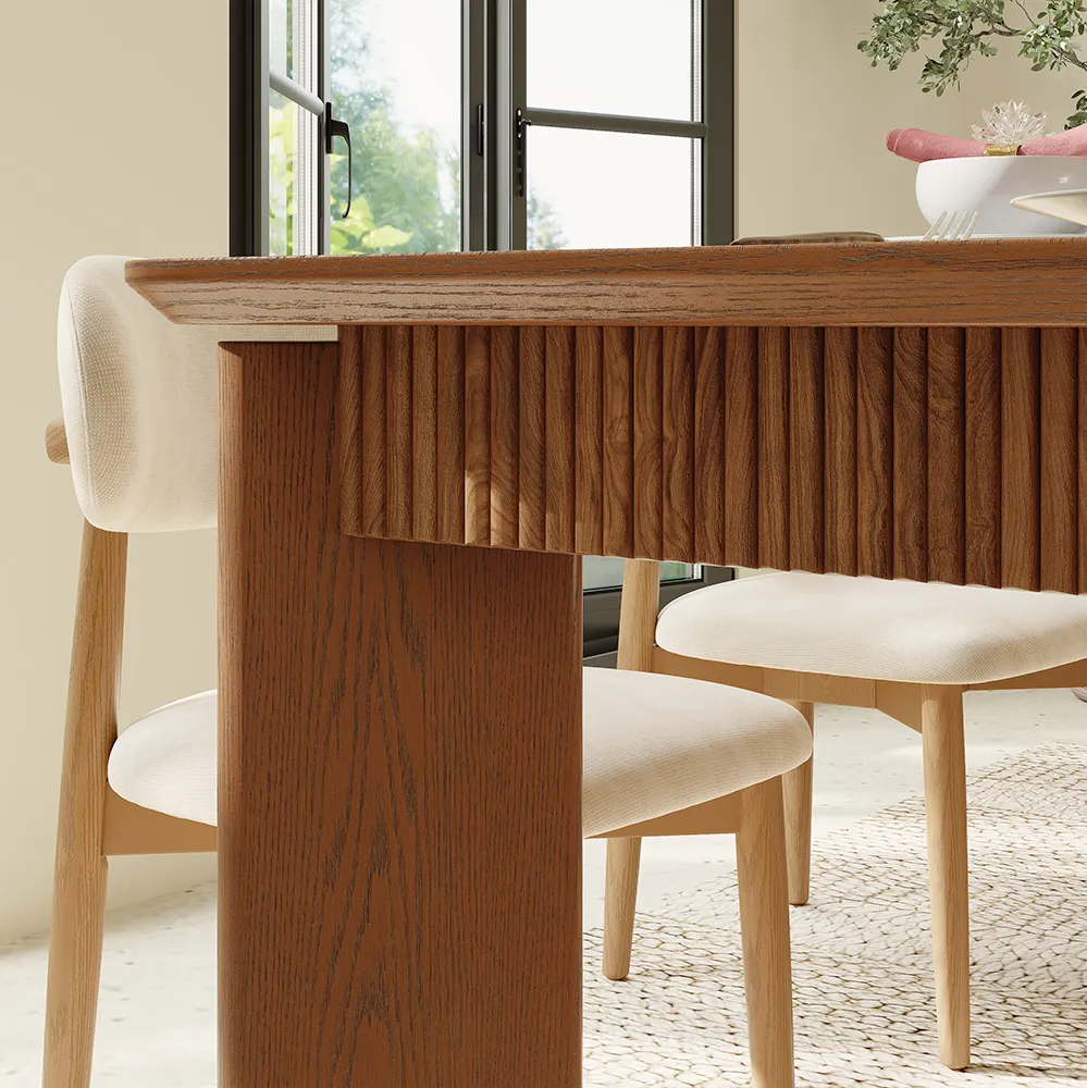 Mid-Century Modern Rectangular Dining Table