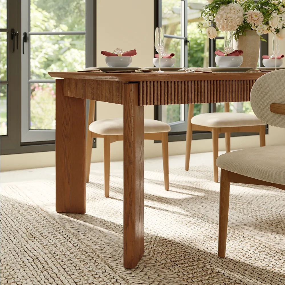 Mid-Century Modern Rectangular Dining Table