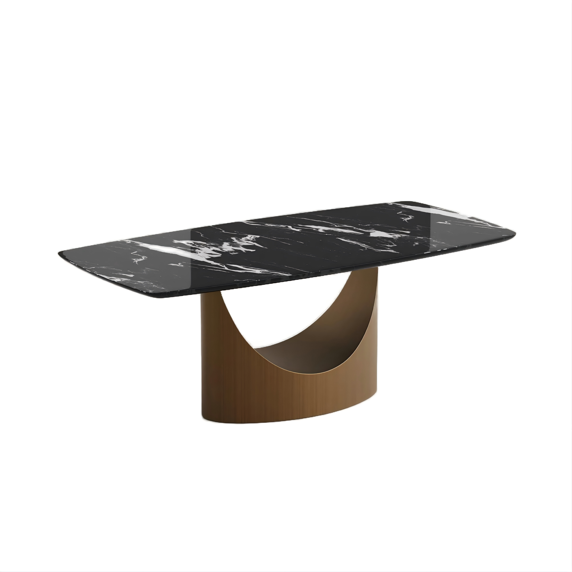 Modern Black Luxury Marble Dining Table