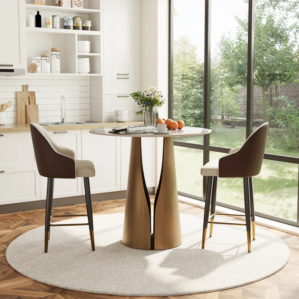 Modern Round Counter Height Table