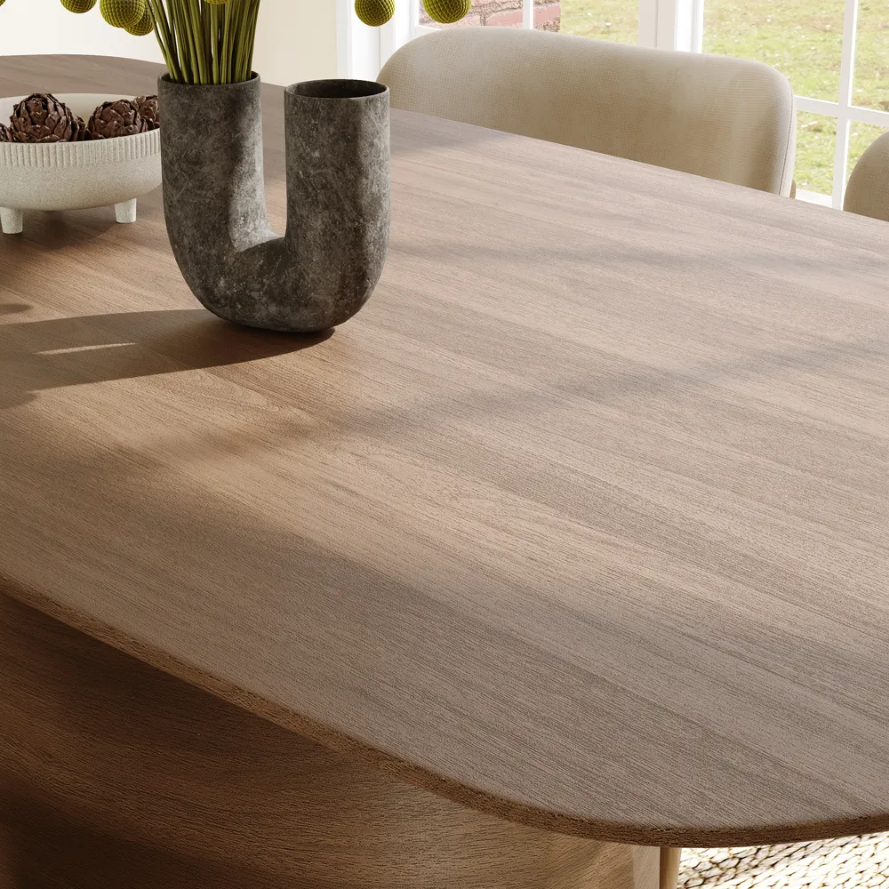 Modern Organic Oval Wooden Dining Table Modern Organic Oval Wooden Dining Table