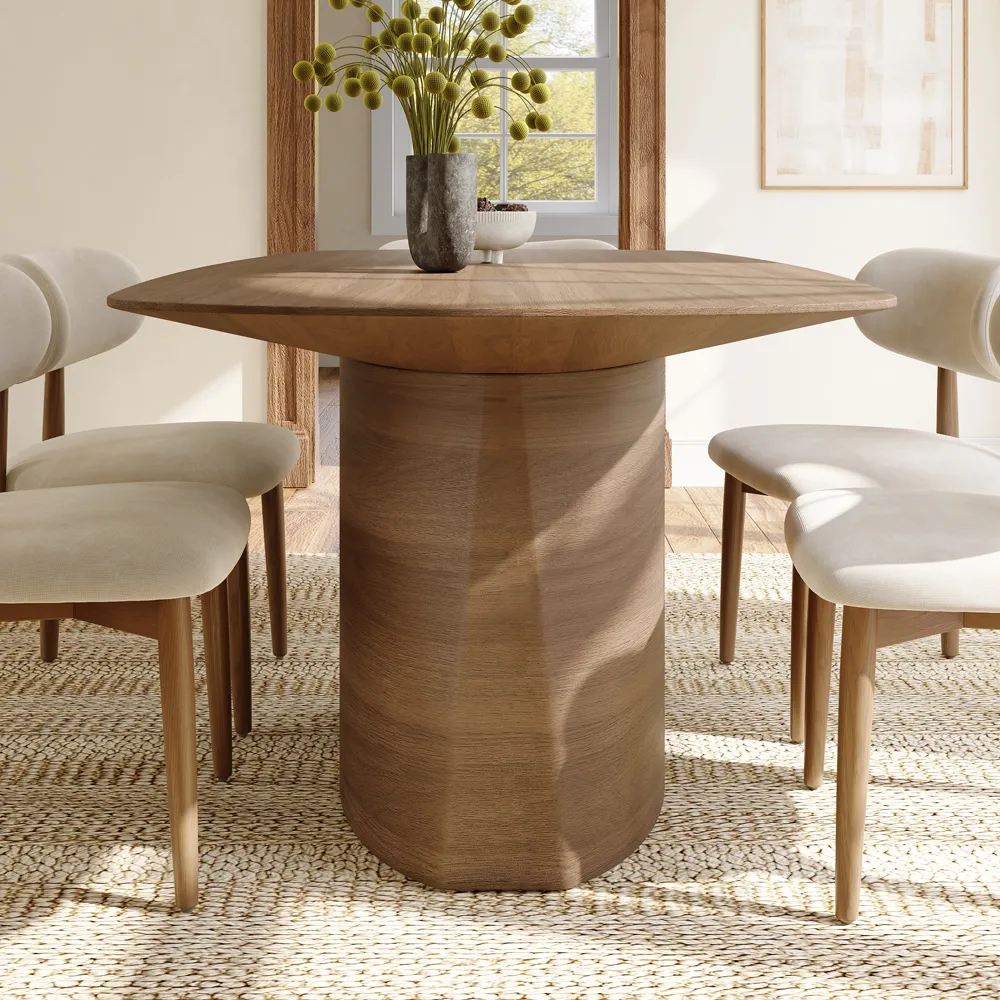 Modern Organic Oval Wooden Dining Table Modern Organic Oval Wooden Dining Table