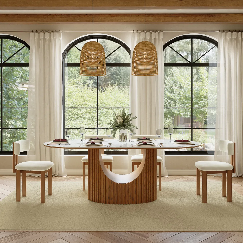 Oval Solid +PlyWood Dining Table Oval Solid +PlyWood Dining Table