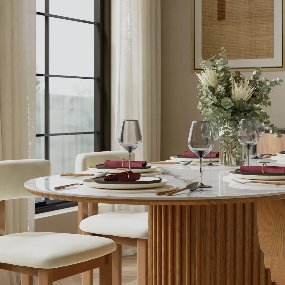 Oval Solid +PlyWood Dining Table Oval Solid +PlyWood Dining Table