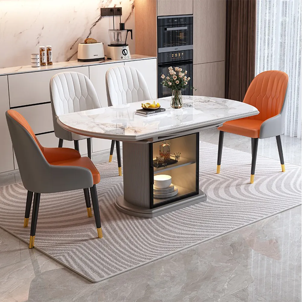 Modern Extendable Round Dining Table