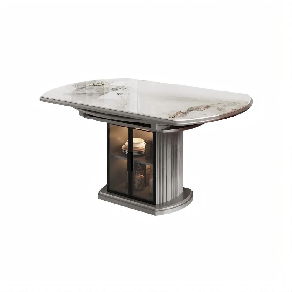 Modern Extendable Round Dining Table