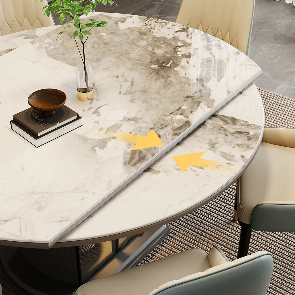 Modern Extendable Round Dining Table Modern Extendable Round Dining Table