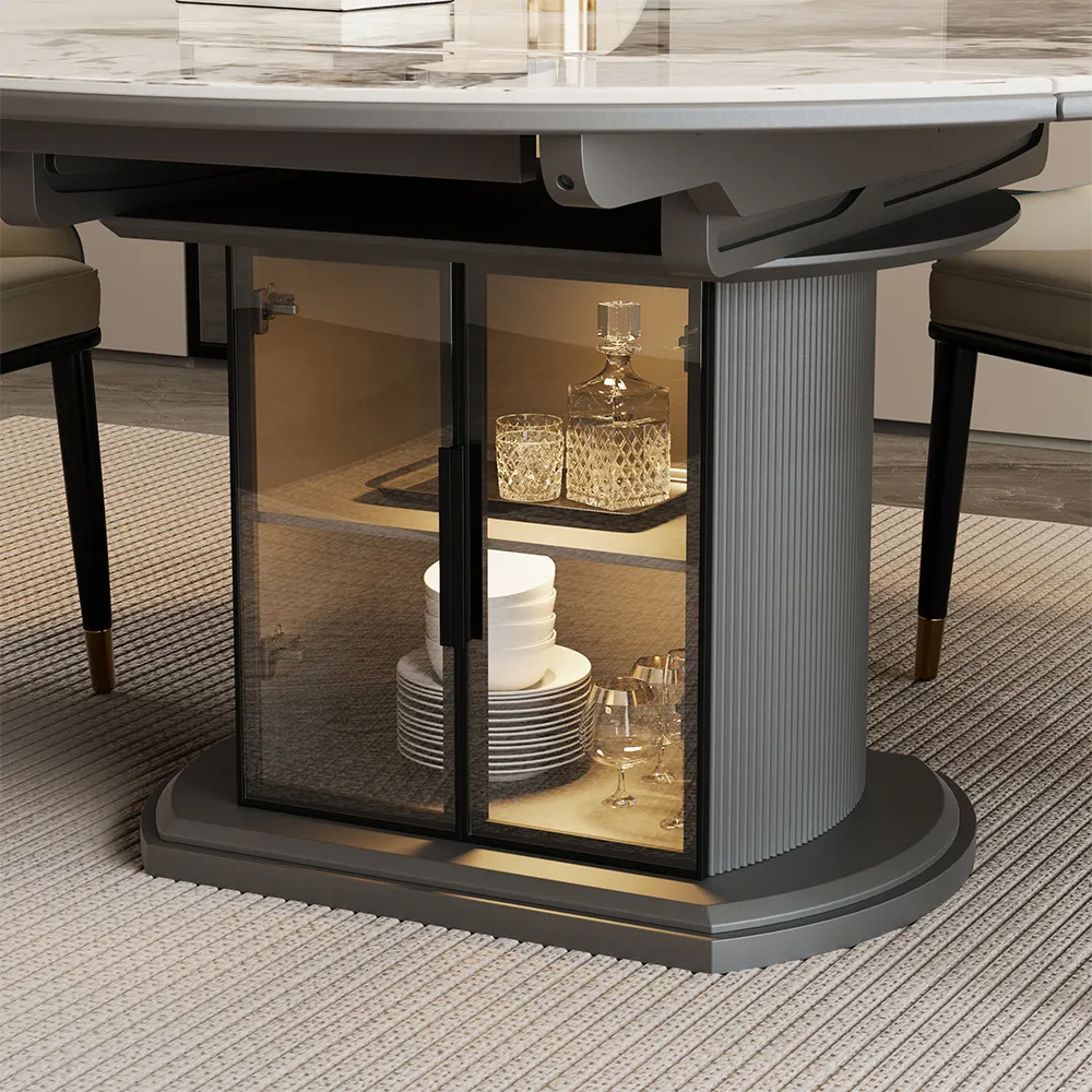 Modern Extendable Round Dining Table Modern Extendable Round Dining Table