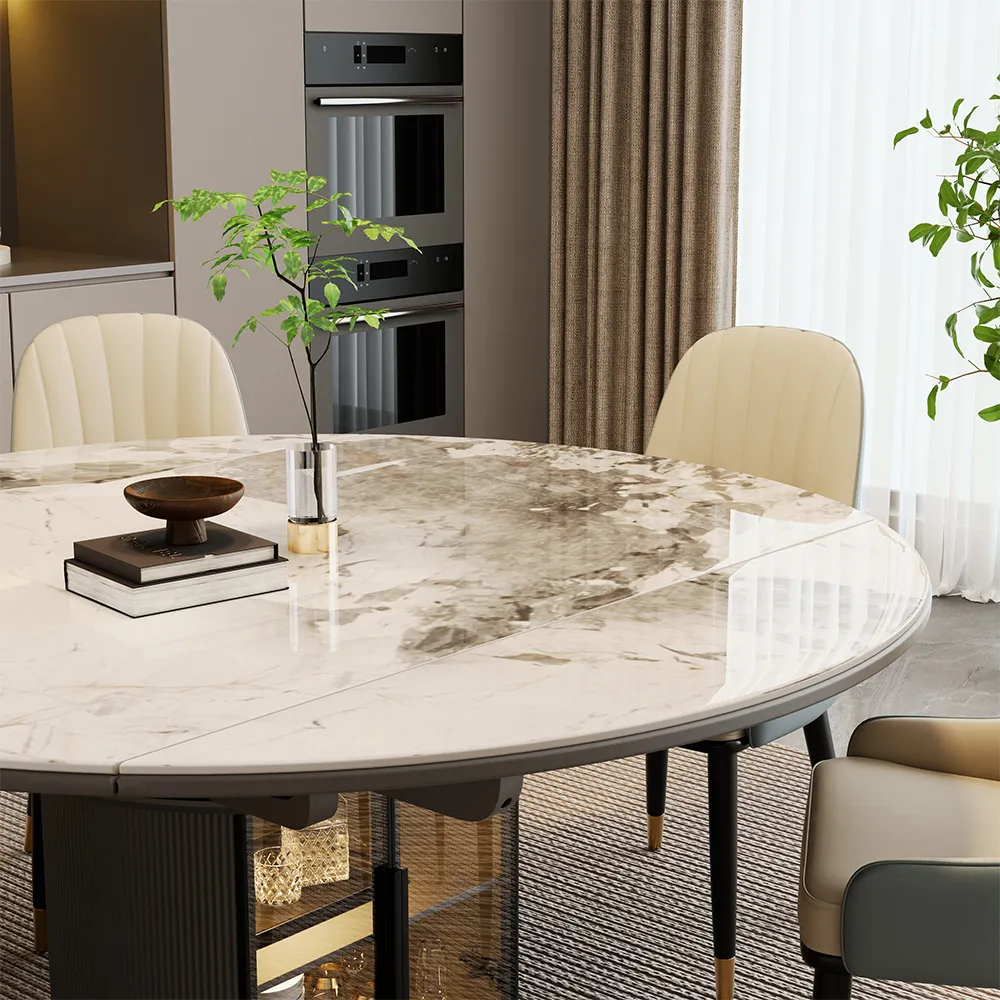 Modern Extendable Round Dining Table Modern Extendable Round Dining Table