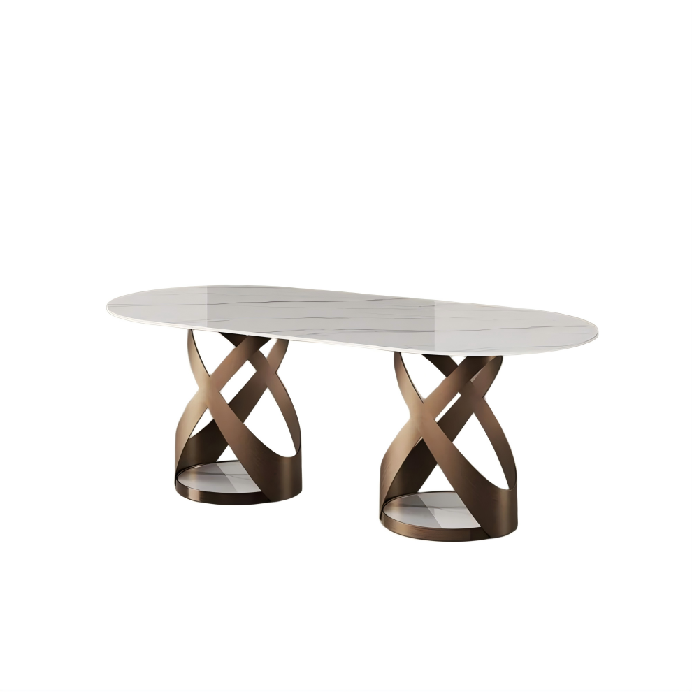 Glossy Sintered Stone Dining Table