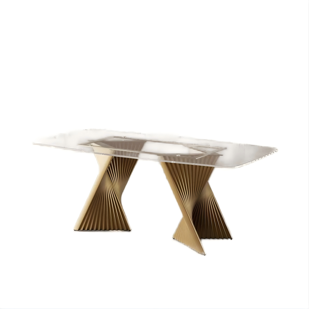 Modern Luxury Glass Dining Table