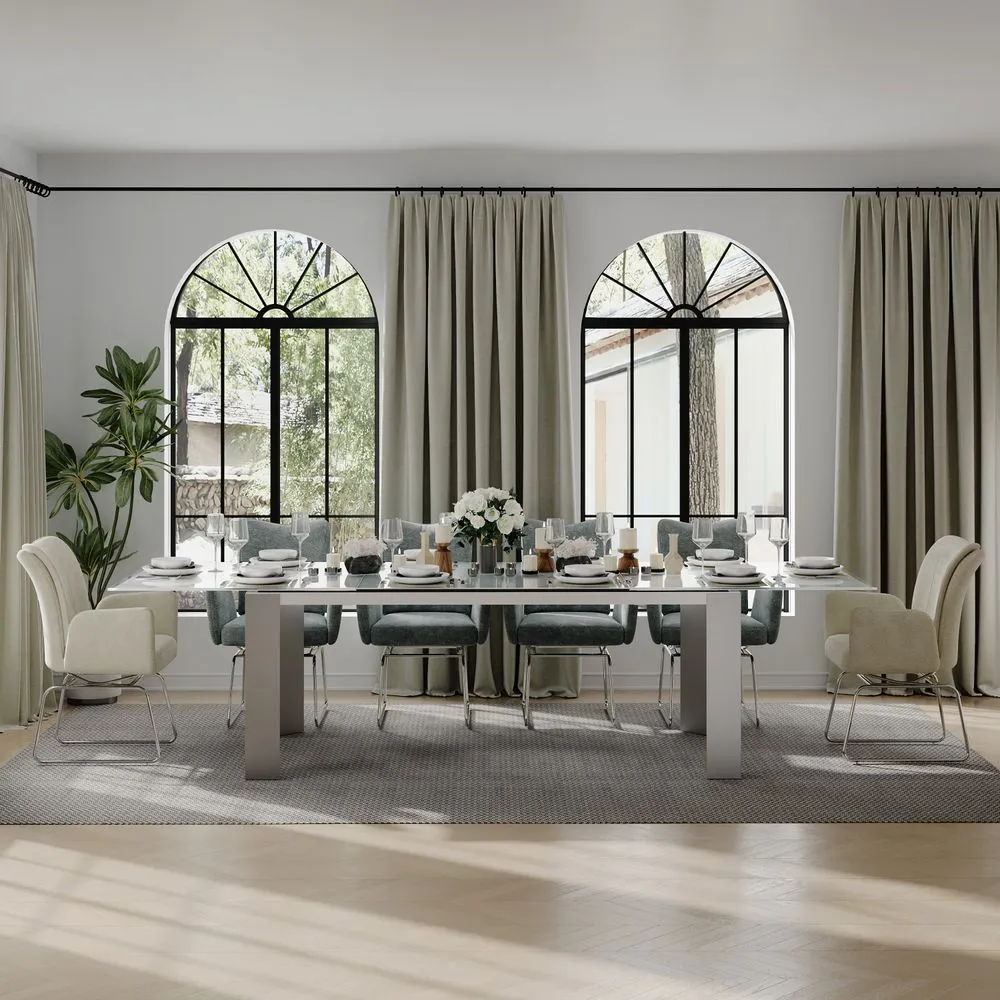 Modern Long Extendable Dining Table Modern Long Extendable Dining Table