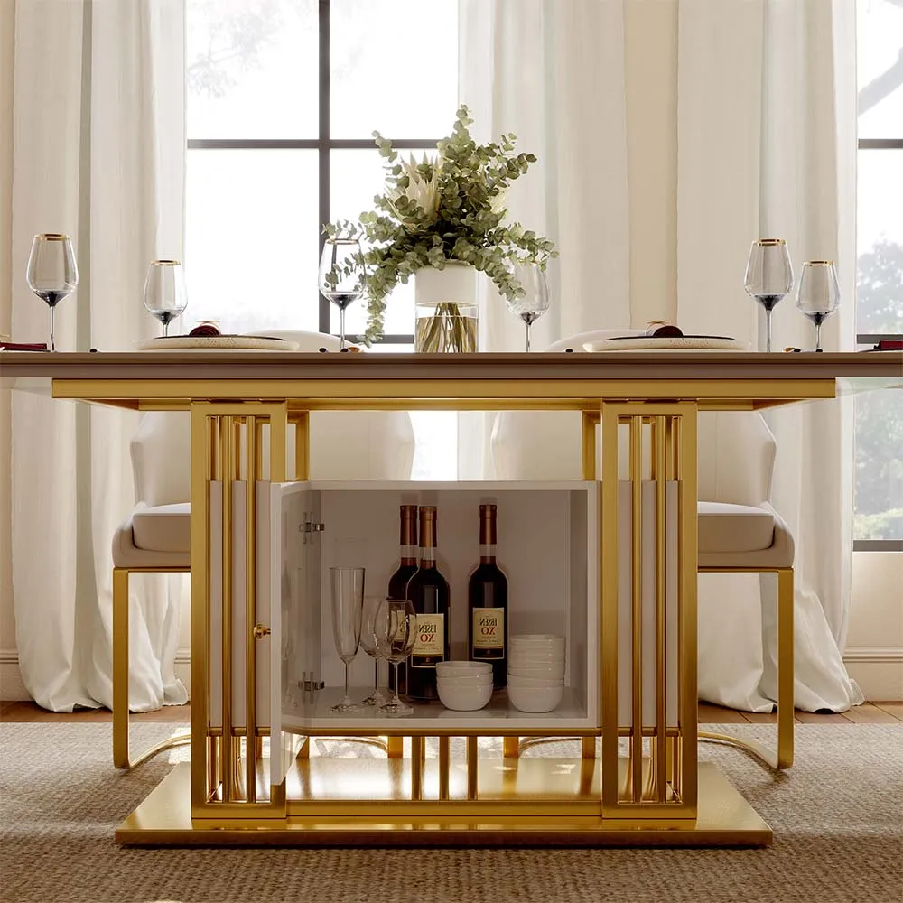 Modern Dining Table with Storage Modern Dining Table with Storage