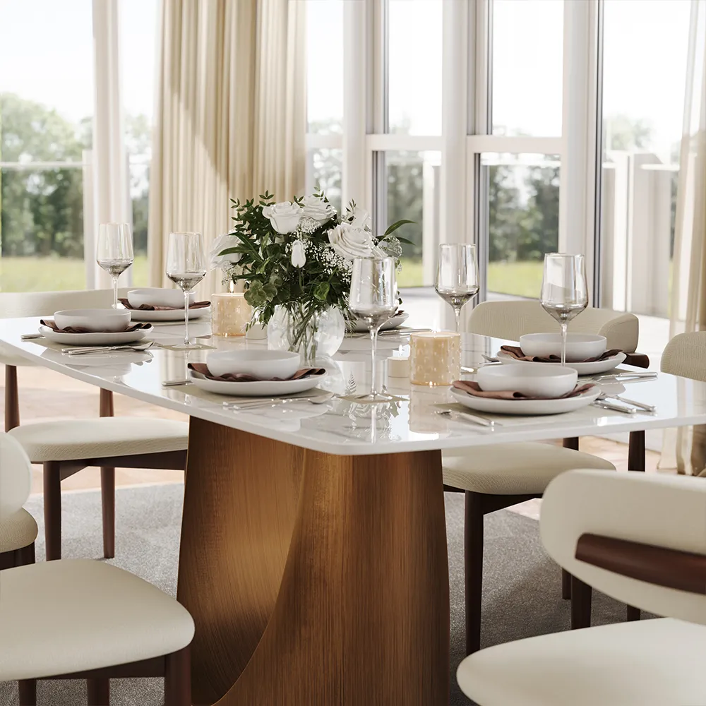 Rectangular Sintered Stone Dining Table Rectangular Sintered Stone Dining Table