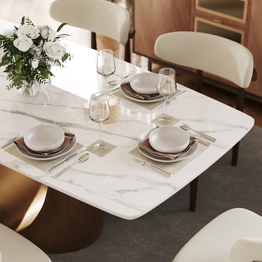Rectangular Sintered Stone Dining Table Rectangular Sintered Stone Dining Table