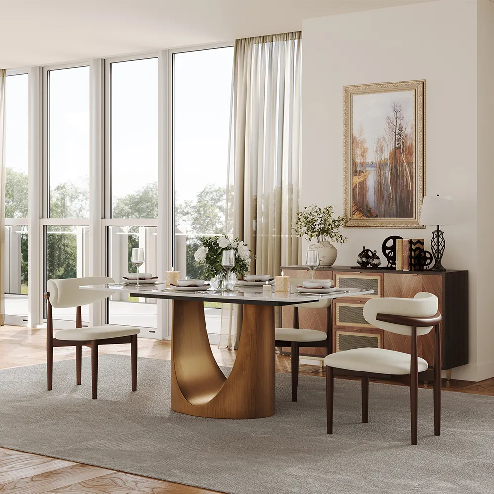 Rectangular Sintered Stone Dining Table Rectangular Sintered Stone Dining Table