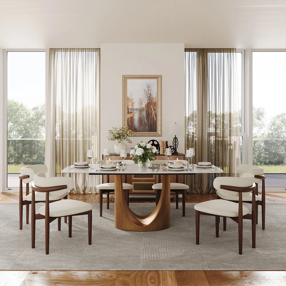 Rectangular Sintered Stone Dining Table Rectangular Sintered Stone Dining Table