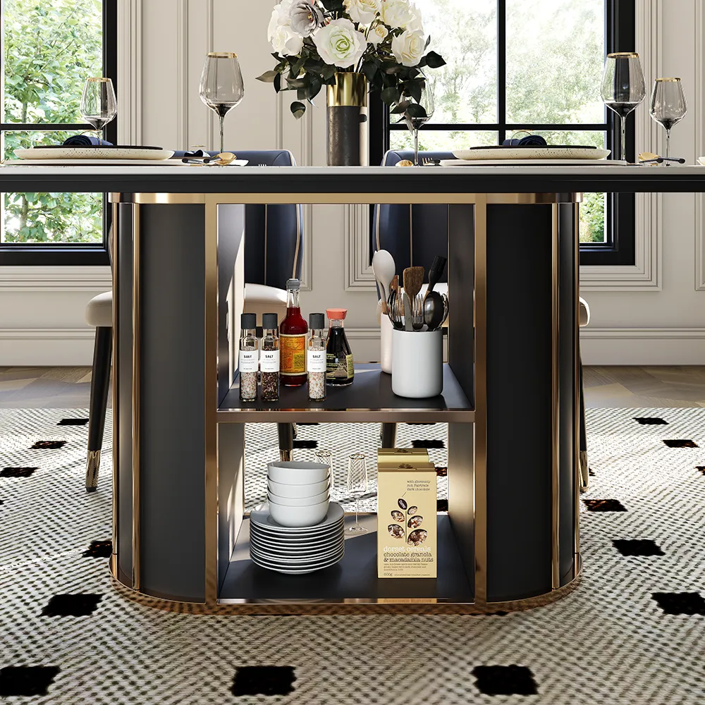 Modern Dining Table with Storage