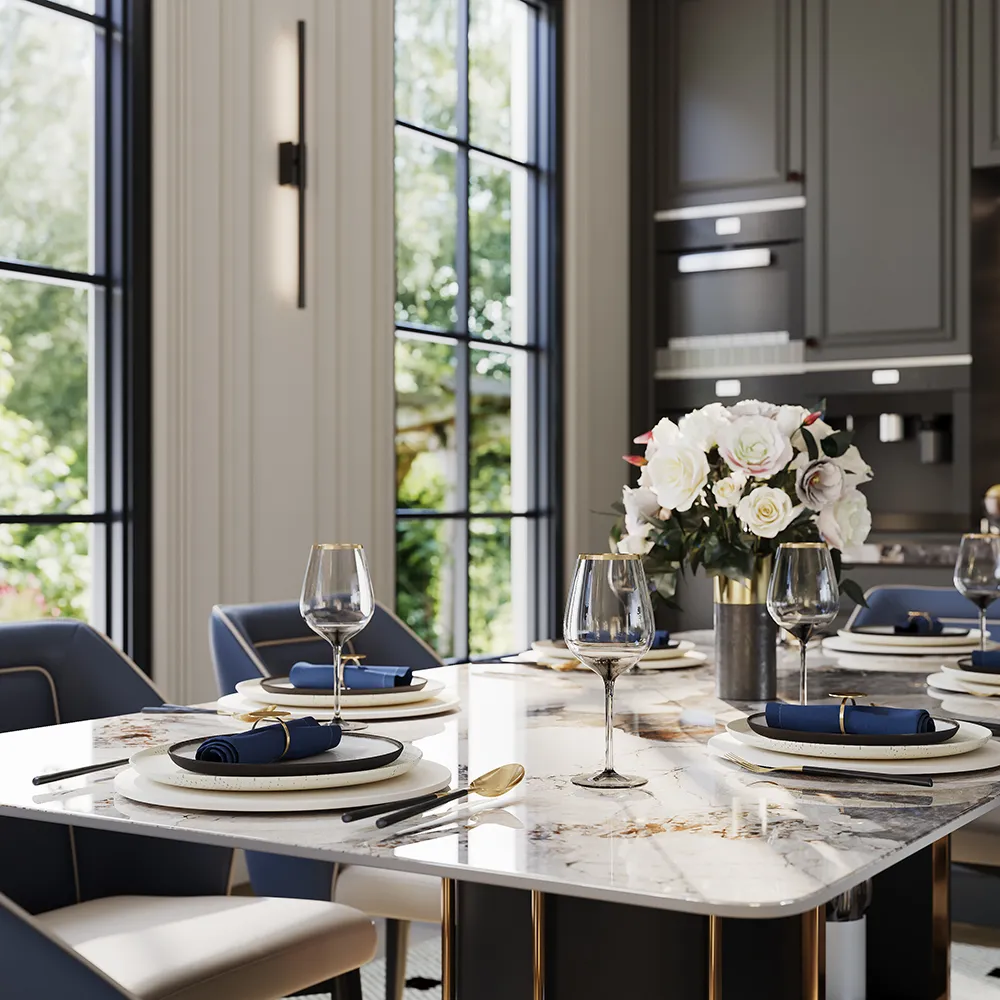Modern Dining Table with Storage Modern Dining Table with Storage