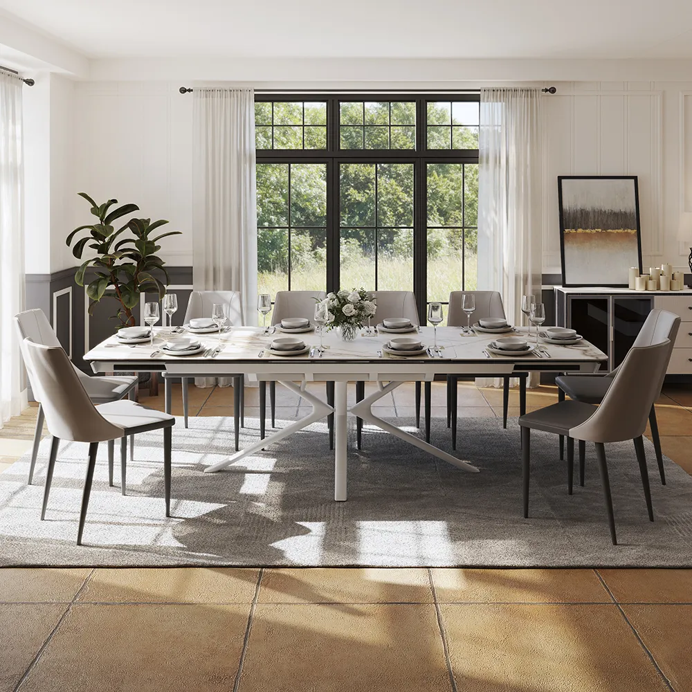 Modern Minimalist Extendable Dining Table Modern Minimalist Extendable Dining Table